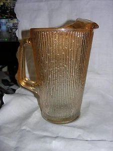 Carnival Glass Marigold Tree Bark Pitcher 9 1/2" Tall - Picture 1 of 3