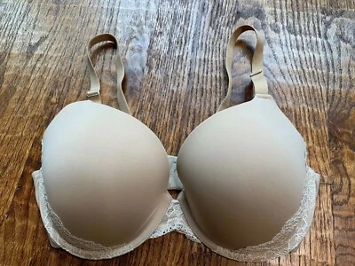 Sujetador SOMA Intimates para mujer memorable cobertura completa ribete encaje 36D Begie Foto 1 de 4
