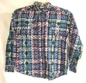 Sillín lateral para mujer manga larga camisa abotonada multicolor talla L chaleco falso - Imagen 1 de 8