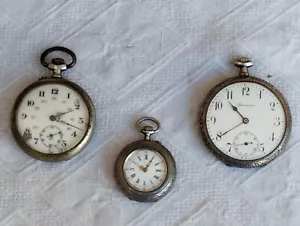 LOTTO 3 OROLOGI DA TASCA 2 IN ARGENTO 800 DI CUI UNO SPERANZA IL TERZO ARGENTATO - Imagen 1 de 24