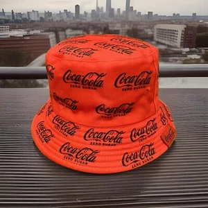 (Reversible) Coke Coca-Cola Zero Sugar Bucket Hat Classic Logo - Red/Black/White - Picture 1 of 10
