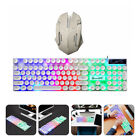 Mechanical Keyboard Mouse Combo RGB Gaming for PC White