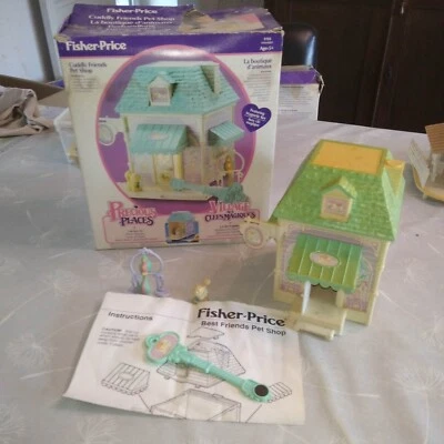 PRECIOUS PLACES village aux clefs magiques FISHER PRICE 1988 - pet shop - Photo 1/4