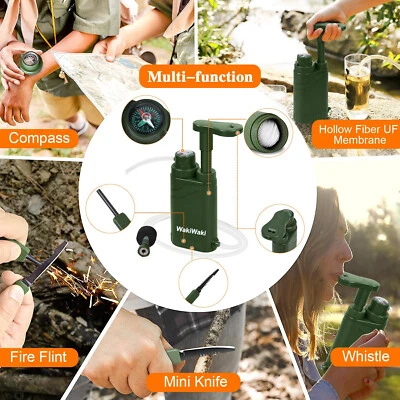 Hand-Pump Water Filter System 0.1μm Purification&Filtration Portable,Emergency - Image 1 of 4