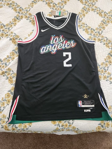 Nike Kawhi Leonard size XL City Edition Los Angeles Clippers Jersey. Authentic Cover