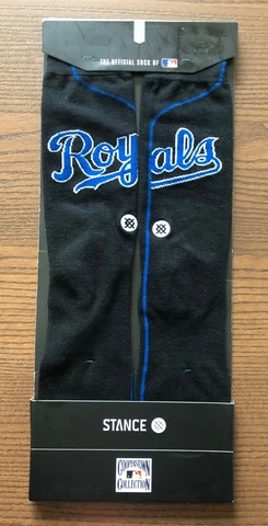 NEW Stance MLB KANSAS CITY ROYALS Jersey Stadium Socks Size Large 9-12 Cover