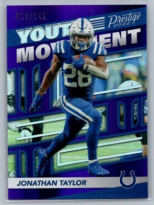 2022 Prestige Jonathan Taylor Youth Movement Xtra Points Purple - Image 1 of 2