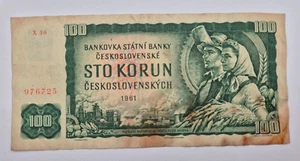 Czechoslovakia 100 Korun 1961 BANKNOTE - Picture 1 of 2