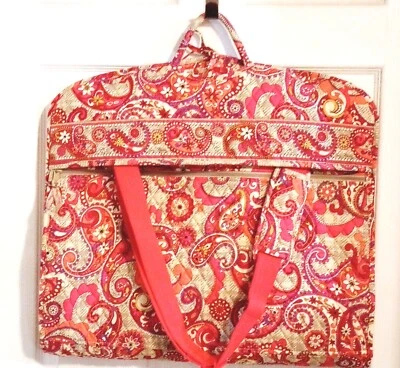 NWOT Vera Bradley Hanging Traveling Garment Bag “Paisley Meets Plaid" NEW - Image 1 of 4
