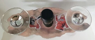 Friday The 13th Jason filme de terror garrafa de vinho e suporte de copo de resina feito à mão - Imagem 1 de 4