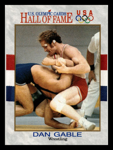 1991 Impel Dan Gable USA Olympic Wrestling Champion Gold Medal #32 Mint