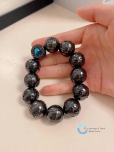 Wakanda Forever Black Panther Kimoyo Blue Bead Bracelet Movie Prop Replica Gift - Picture 1 of 10