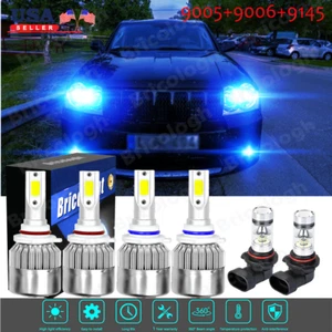 For Jeep Grand Cherokee 2005-2010 8000K LED Headlights + Fog Light Bulbs Combo - Picture 1 of 12