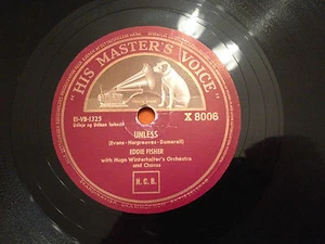 EDDIE FISHER, HUGO WINTERHALTER "Unless"/"Count Every Star" 78rpm 10" 1951 EX/NM - Picture 1 of 5