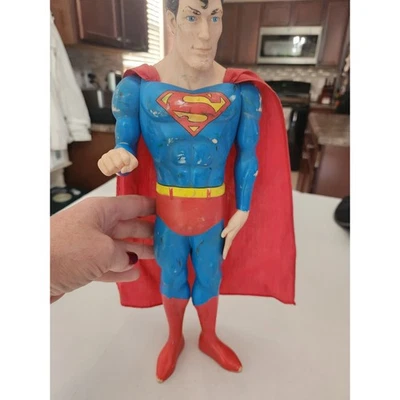 Figura de juguete molde soplado PVC Superman vintage capa DC Comics Foto 1 de 4