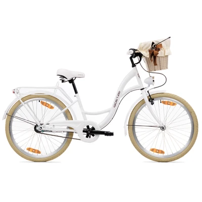 Goetze 24 Zoll Stahl, Mädchen Citybike, 3 Gang, Leicht & Komfort! - Bild 1 von 4