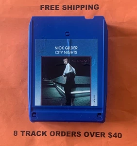 Nick Gilder City Nights 8 track tape Tested/Serviced - Imagen 1 de 3