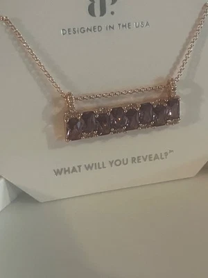 Bomb Party February 2025 NK99493 “ Gorgeous Headlines “Amethyst color Necklace - Image 1 of 4