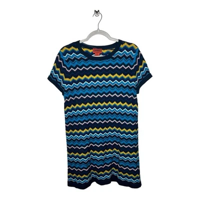 Missoni For Target Womens Dress Size Large Chevron Knit Crew Neck Short Sleeve - Image 1 of 4