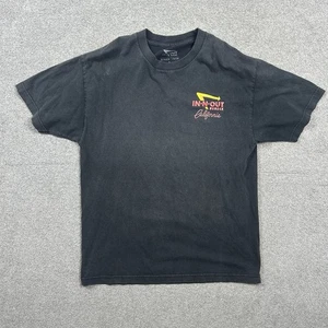 In N Out Burgers T Shirt Mens L Promo Graphic Tee Casual Retro Print Grey - Picture 1 of 6
