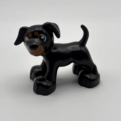 Lego Duplo Black Dog Puppy Figure Pet Animal ✅ Replacement Minifigure Miniature - Image 1 of 4
