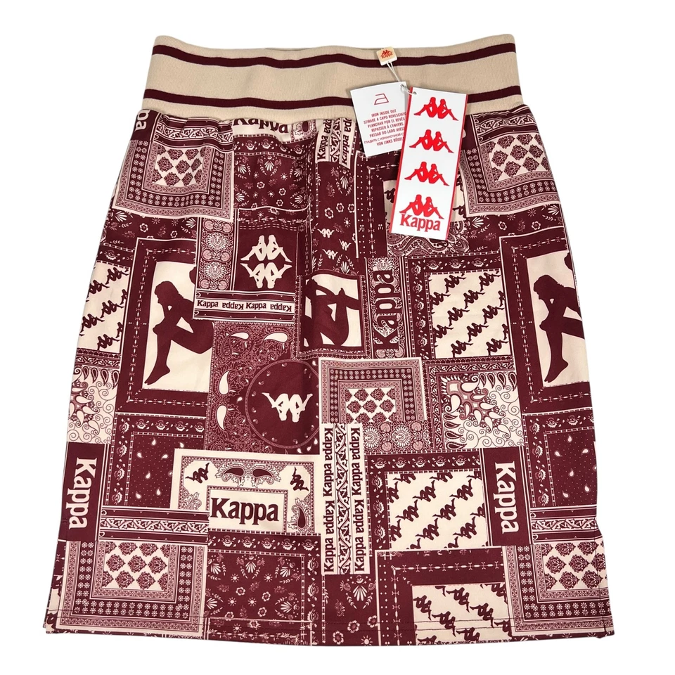 NUEVO CON ETIQUETAS Kappa Mujer Auténtica Antifotsy Longuette Bandana Falda Burdeos Talla L Foto 1 de 4