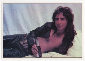 Alice Cooper Card Panini Pop Stars Sticker 1975 Mini-Poster Vintage Rock #31 - Picture 1 of 2