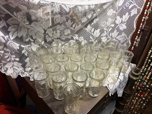 Vintage Ball Jelly Jar Cheese Glasses 1930’s- 1980's  32 Glasses - Picture 1 of 12
