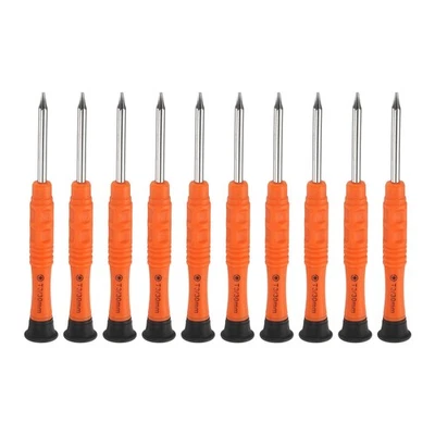 10pcs T3 Torx Mini Screwdriver 3mm Shank Torx Head, Orange - Image 1 of 4