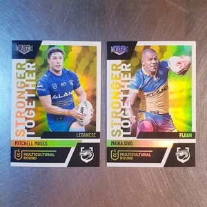2024 NRL Elite Multicultural Round Team Set (2 Cards) Parramatta Eels - Bild 1 von 2