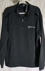 Nike Sweater Mens Large Gray Long Sleeve Pullover Golf 1/4 Zip Dri Fit - Picture 1 of 9