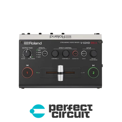 Roland V-02HD MK II Streaming Video Mixer VIDEO MIXER NEW PERFECT CIRCUIT - Image 1 of 2