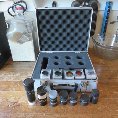 Celestron 1.25 inch Eyepiece & Filter Kit Includes Carry Case, Plossl, Zoom 12PC - Image 1 of 4