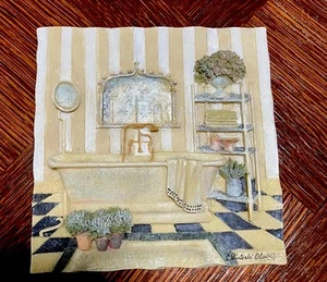 Gorgeous C.Winterle Olson 3D 5.5 X 5.5 Art Plaque For Hanging Or Displayed/stand - Picture 1 of 6