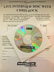 RADIO SHOW: 710/89 16 MINUTE LIVE CHRIS ROCK INTERVIEW w/SCRIPT - Picture 1 of 4