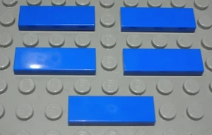 Lego Fliese - Kachel 1x3 Blau 5 Stück - Picture 1 of 1
