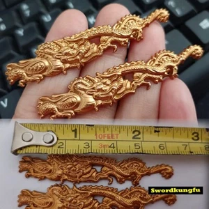 Bel drago in ottone placcato oro Menuki per spada giapponese Katana Wakizashi Tanto - Foto 1 di 9