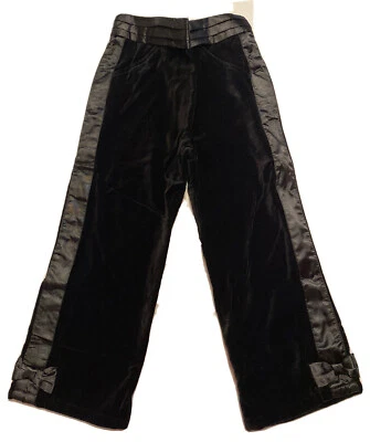 Nuevo con etiquetas Nuevo Vintage Niñas Gymboree Negro Terciopelo Satinado Glamour Kitty Pantalones Negros 4 4T Foto 1 de 3