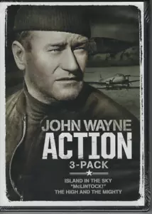 John Wayne Action 3-Pack (DVD 2012) Island in the Sky/The High and the Mighty - Imagen 1 de 2