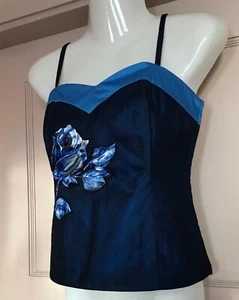 COAST BLUE MARTA ROSE BUSTIER TOP SIZES 12, 14 & 16 - Picture 1 of 6