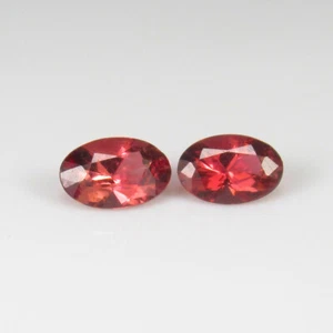 0.77 Ct Natural Flawless Sweet Pink Tourmaline Oval Pair , Mozambique -A270 - Picture 1 of 2