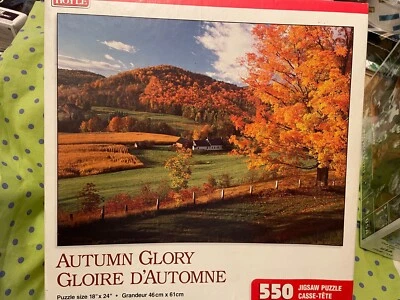 Hoyle "Autumn Glory" Puzzle, 550 pieces  18" X 24" New w/Free Shipping - Image 1 of 2