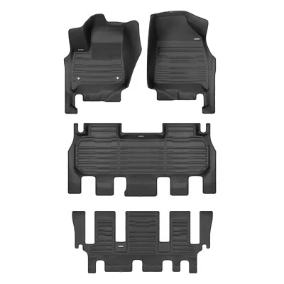 TuxMat Custom Floor Mats for Buick Enclave - 2018-2024 - Full Set - Image 1 of 4