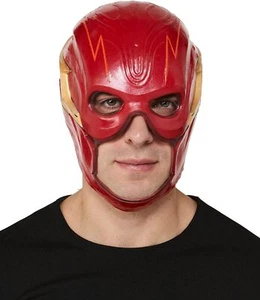 Flash Latex Mask DC Comics Movie Fancy Dress Halloween Adult Costume Accessory - Picture 1 of 1