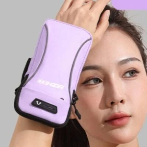 Adjustable Strap Running Phone Armband PU Cycling Phone Case Fitness - Zdjęcie 1 z 18