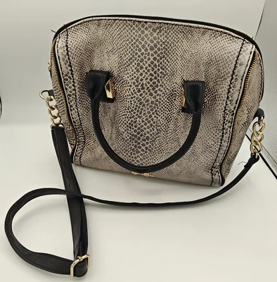 Jessica Simpson Shoulder and Cross Body Bag Cream & Black Spotted - Image 1 of 4