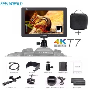 FEELWORLD T7 PLUS V2 7 inch DSLR Camera Field Video Monitor 4K HDMI 3D LUT LCD - Picture 1 of 11