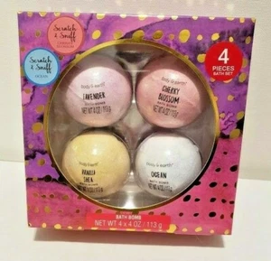 Body & Earth 4 Piece 4 x 4oz. Bath Bomb Bath Set Assorted Fragrances - Picture 1 of 2