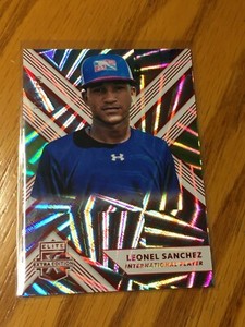 F55855  2018 Elite Extra Edition Aspirations Red /150 LEONEL SANCHEZ
