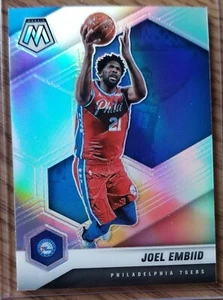 2020-21 Mosaic Joel Embiid Silver Mosaic Prizm Refractor Philadelphia 76ers #164 - Picture 1 of 3